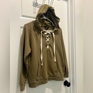 Women’s Forever 21 quarter tie hoodie size Small